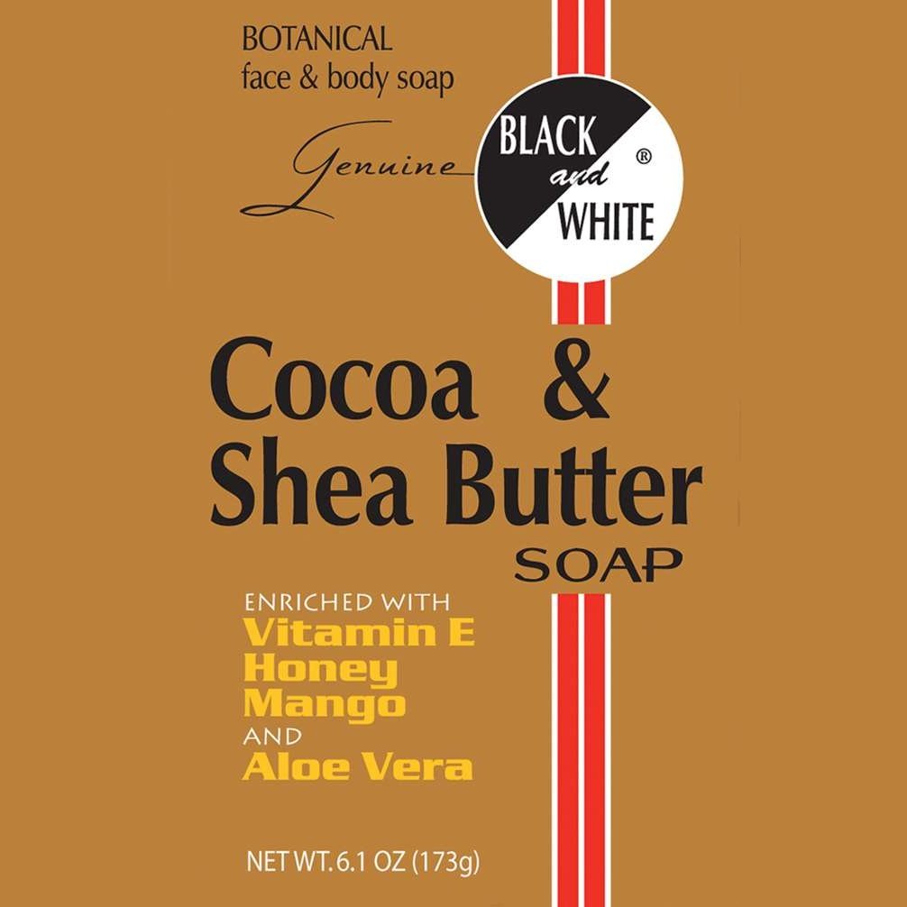 Black White Black And White Soap Cocoa Shea Butter 6.1 Oz