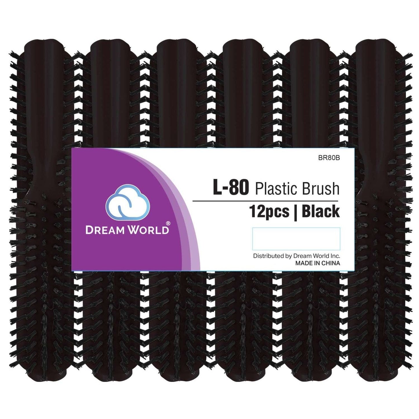Brittny Plastic L-80 Brush Black