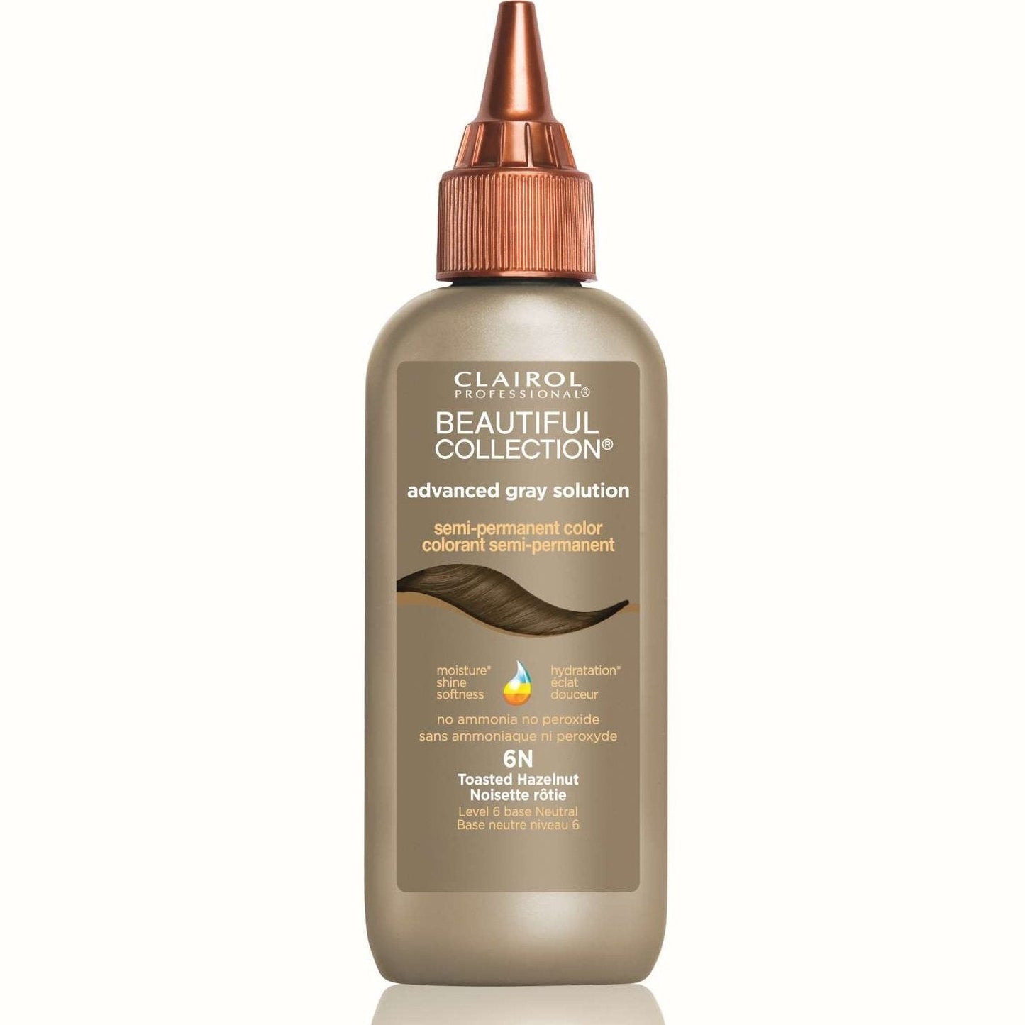 Beautiful Collection Advanced Gray Solution 6N Toasted Hazelnut