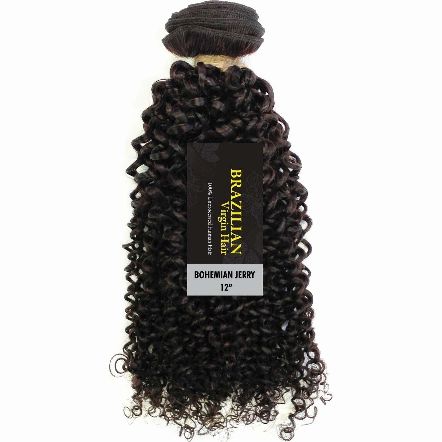 Human Hair Virgin Brazilian Jerryl 12 Inch Natural Color