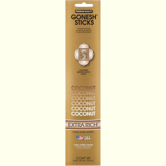 Gonesh Stick Extra Rich Coconut 20 Piece
