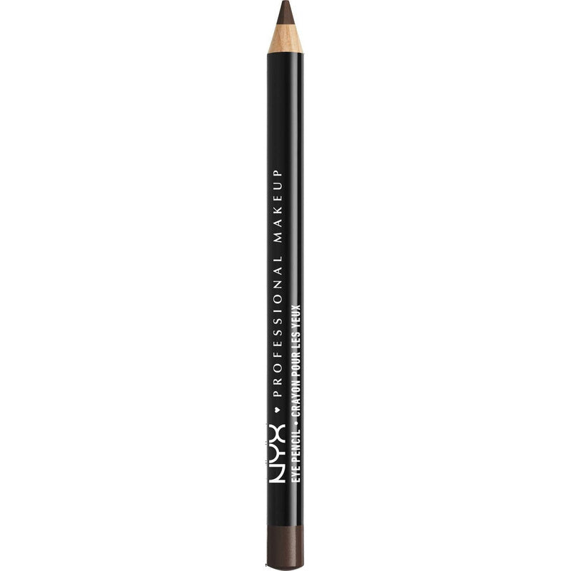 NYX Slim Eye Pencil 931 Black Brown on white background