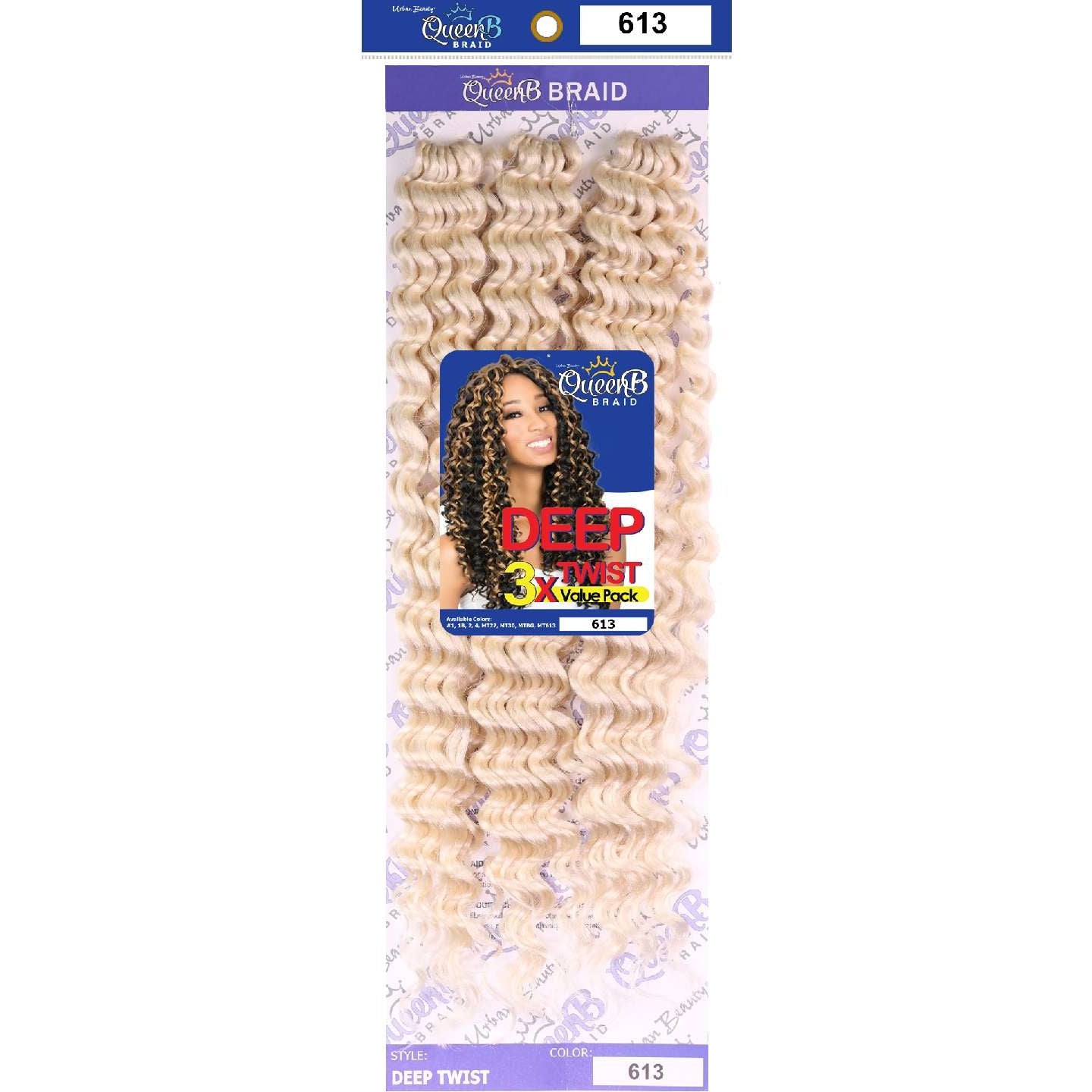 Urban Beauty Queen B Braid Synthetic Butterfly Goddess Locs 3X Value Pack 14 Inch Color 30