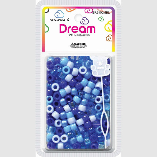 Chloe Bead Round 200 Mix Blue